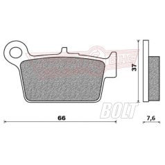 BRENTA fékbetét FT4125 szinter