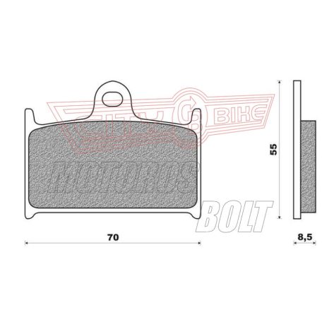 BRENTA fékbetét FT4127 szinter