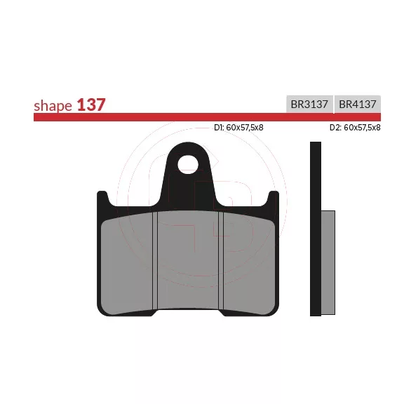 BRENTA fékbetét FT4137 szinter BRENTA fékbetét FT4137 szinter