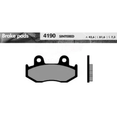 Fékbetét 19 BRENTA FT4190 normál