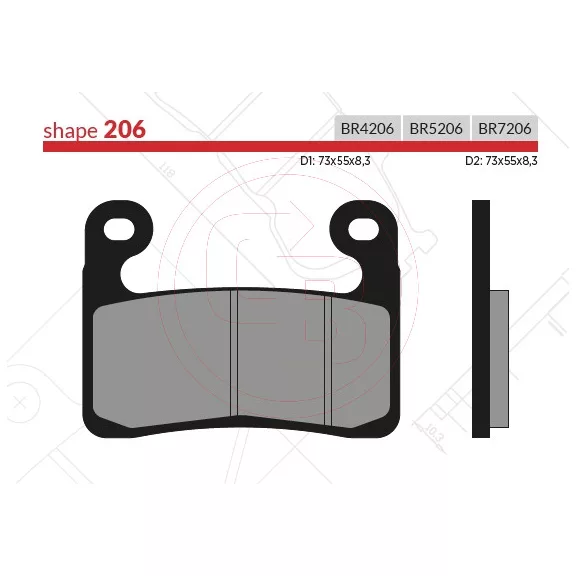 BRENTA fékbetét FT4206 szinter BRENTA fékbetét FT4206 szinter
