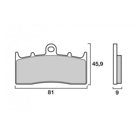 BRENTA fékbetét FT4206 szinter