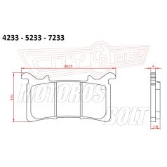 Fékbetét V BRENTA FT4233 szinter BMW S1000 RR első