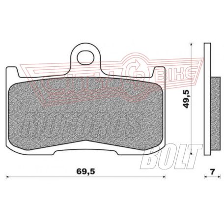 BRENTA fékbetét FT5120 kerámia