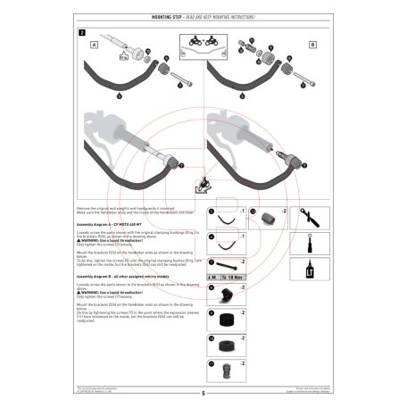 SW-Motech Sport kézvédő – HONDA CB500X,CB 500 F - Stílusos védelem szél, hideg és eső ellen