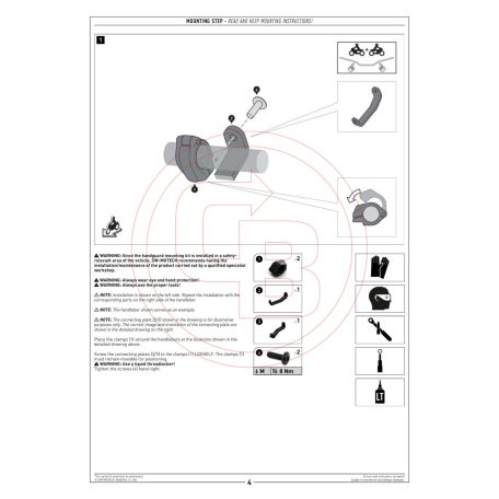 SW-Motech Sport kézvédő – HONDA CB500X,CB 500 F - Stílusos védelem szél, hideg és eső ellen
