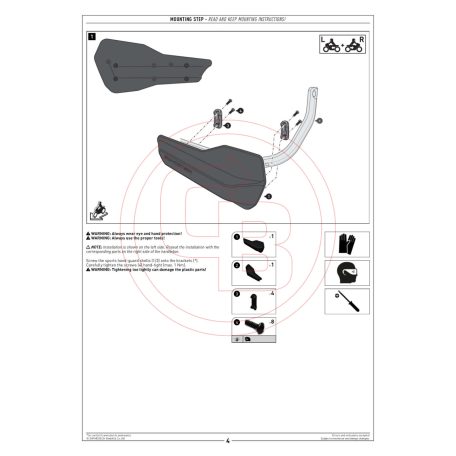 SW-Motech Sport kézvédő – BMW R 1250 GS/Adventure, F 800 GS, F 900 GS, F 900 R - Stílusos védelem szél, hideg és eső ellen