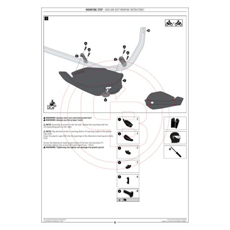 SW-Motech Adventure kézvédő – Kézvédő HONDA CB 500 X ,CB 500 F - Elegáns, zárt kialakítás maximális védelemmel