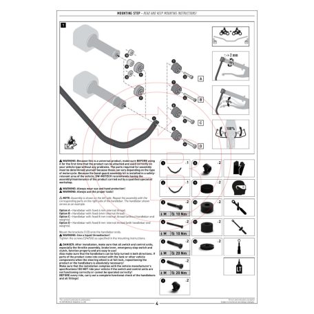SW-Motech Adventure kézvédő – KAWASAKI Z900 - Elegáns, zárt kialakítás maximális védelemmel