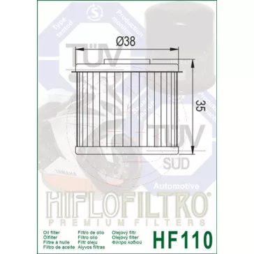 HIFLOFILTRO olajszűrő HF110
