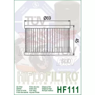 Olajszűrő HIFLOFILTRO HF 111