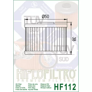 Olajszűrő HIFLOFILTRO HF 112