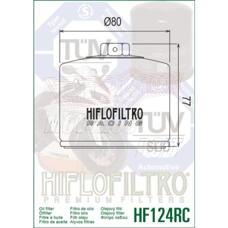 Olajszűrő HIFLOFILTRO HF 124RC