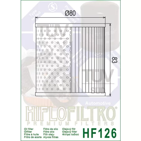 Olajszűrő HIFLOFILTRO HF 126