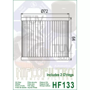 Olajszűrő HIFLOFILTRO HF 133