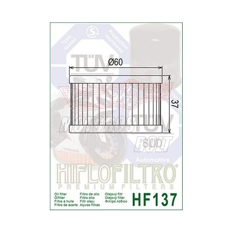 Olajszűrő HIFLOFILTRO HF 137