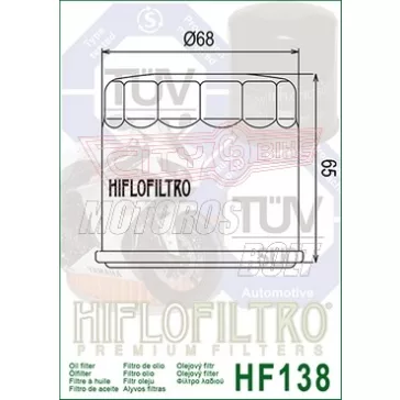 Olajszűrő HIFLOFILTRO HF 138C