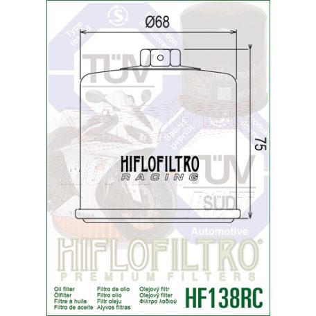 Olajszűrő HIFLOFILTRO HF 138 RC