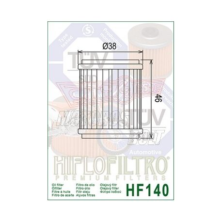 Olajszűrő HIFLOFILTRO HF 140
