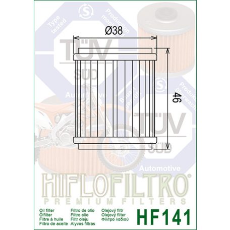 Olajszűrő HIFLOFILTRO HF 141