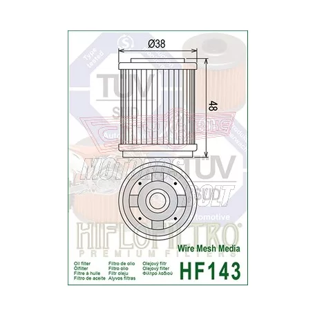 Olajszűrő HIFLOFILTRO HF 143
