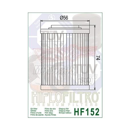 Olajszűrő HIFLOFILTRO HF 152