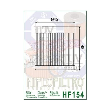 Olajszűrő HIFLOFILTRO HF 154