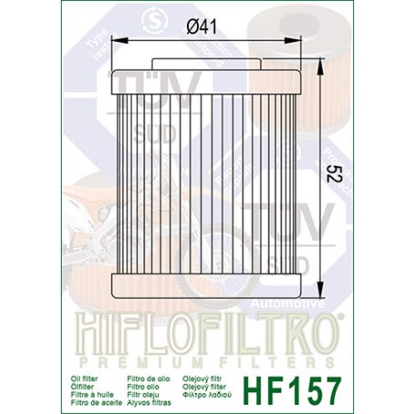 Olajszűrő HIFLOFILTRO HF 157