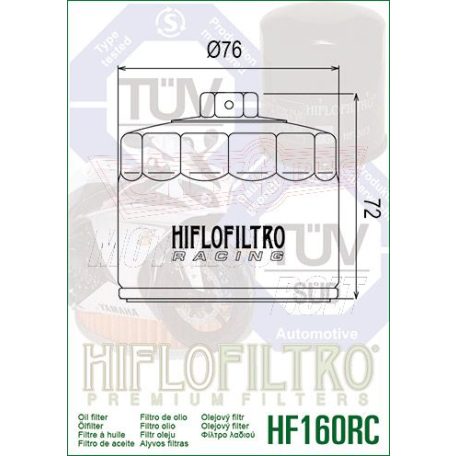 Olajszűrő 160 HIFLOFILTRO HF 160 RC