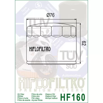 Olajszűrő HIFLOFILTRO HF 160