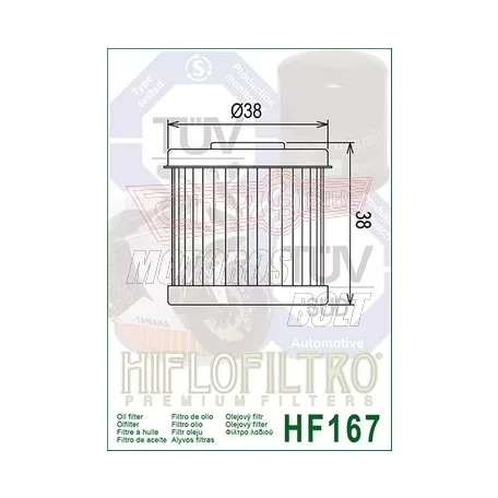 Olajszűrő HIFLOFILTRO HF 167