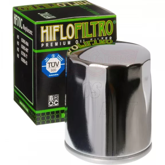 Olajszűrő HIFLOFILTRO HF 170 C krómozott Olajszűrő HIFLOFILTRO HF 170 C krómozott