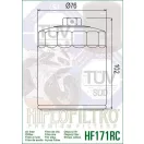 Olajszűrő 171 HIFLOFILTRO HF 171 BRC