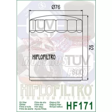 Olajszűrő HIFLOFILTRO HF 171 B