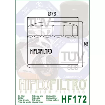 Olajszűrő HIFLOFILTRO HF 172C