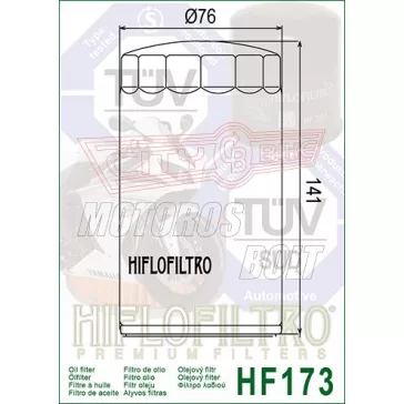 Olajszűrő HIFLOFILTRO HF 173C (króm)