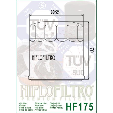 HIFLOFILTRO olajszűrő HF175