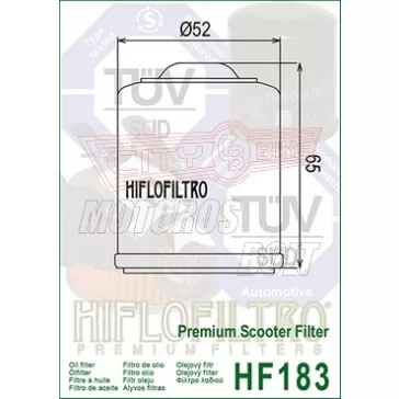 Olajszűrő HIFLOFILTRO HF 183