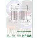 Olajszűrő HIFLOFILTRO HF 185 (leonardo 125-150) Olajszűrő HIFLOFILTRO HF 185 (leonardo 125-150)