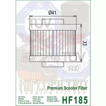 Olajszűrő HIFLOFILTRO HF 185 (leonardo 125-150)