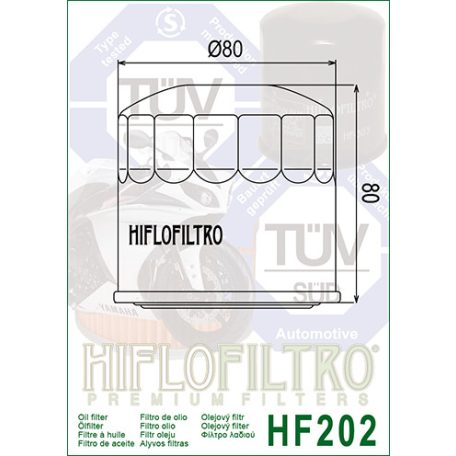 Olajszűrő HIFLOFILTRO HF 202