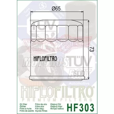Olajszűrő HIFLOFILTRO HF 303C krómozott