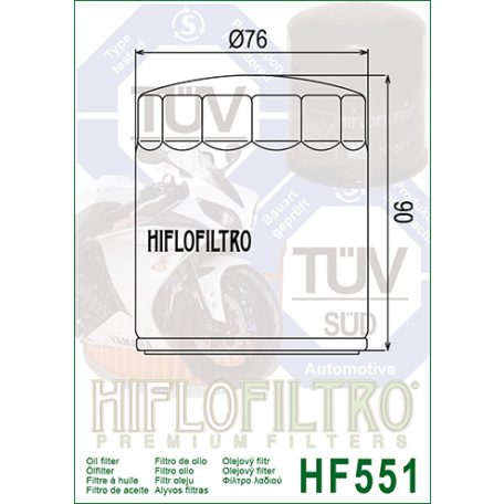 Olajszűrő HIFLOFILTRO HF 551