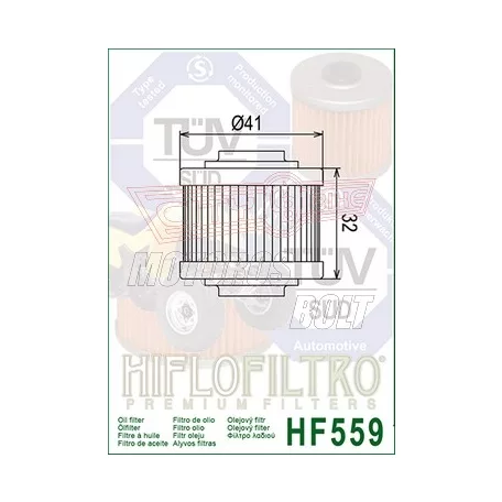 Olajszűrő HIFLOFILTRO HF 559