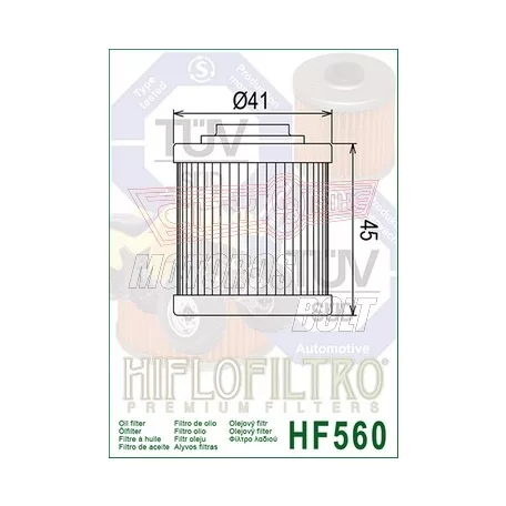 Olajszűrő HIFLOFILTRO HF 560