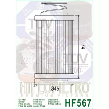 Olajszűrő HIFLOFILTRO HF 567
