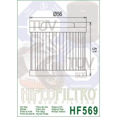 HIFLOFILTRO olajszűrő HF569