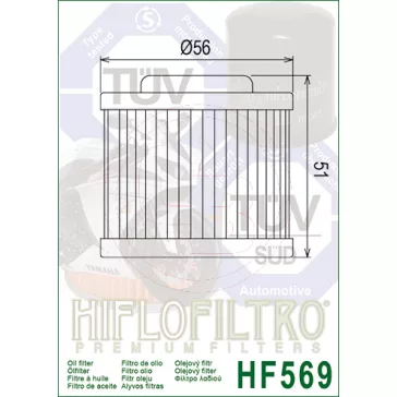 HIFLOFILTRO olajszűrő HF569