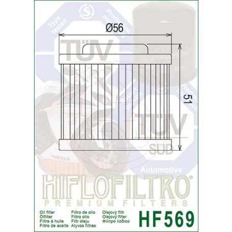 HIFLOFILTRO olajszűrő HF569