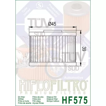 Olajszűrő HIFLOFILTRO HF 575